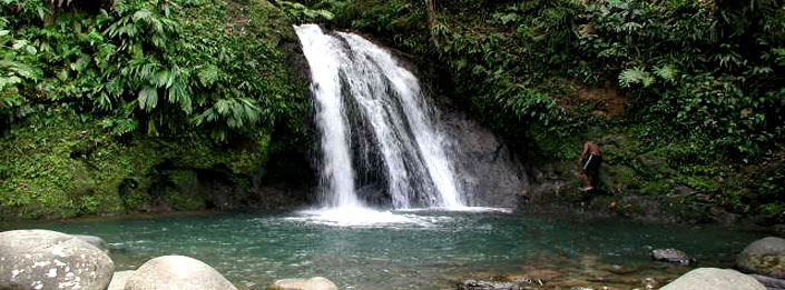 waterfall in Guadeloupe