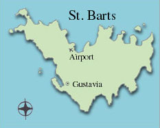 St Barts Map