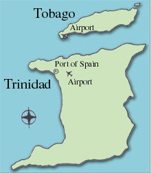 Trinidad Tobago Map