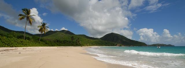 Natural Caribbean beach